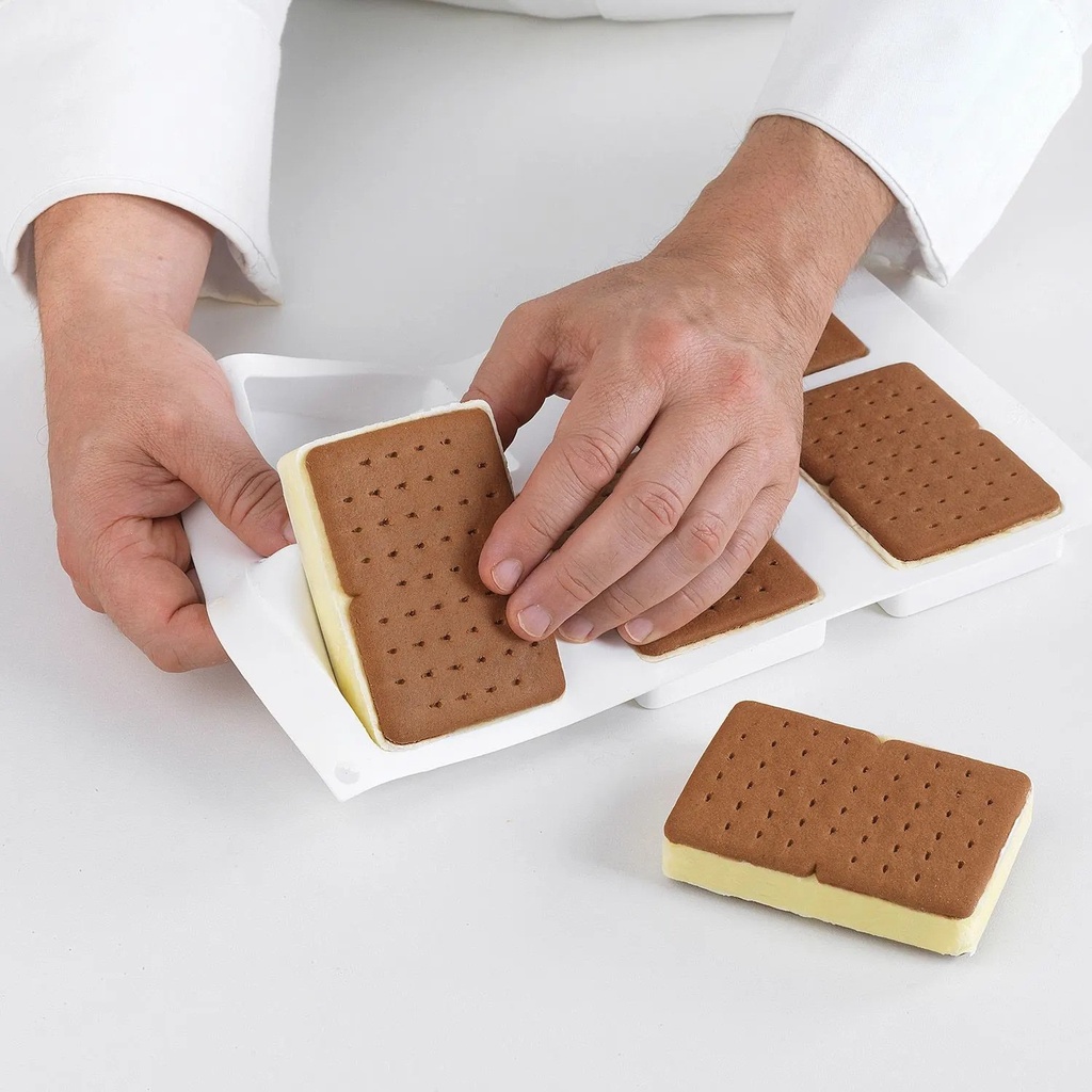 Bisc04 Double - Set 2 Silicone Mould 68X99 H 20 Mm