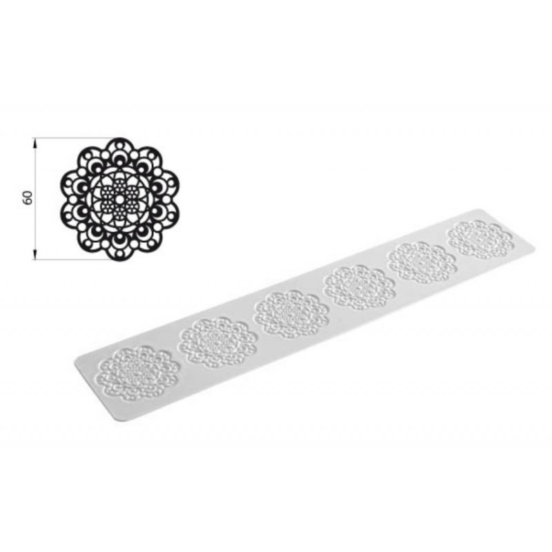 Trd01 Daisy Black Tricot Decor 01 400X80 Mm