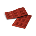 Sf032 - Silicone Mould N. 9 Madeleine 68X45 H 17 Mm