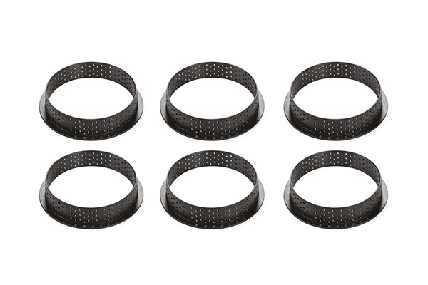 Kit Tarte Ring Round ?80 Mm - Set Silicone Mould ?67 Mm + 6 Rings