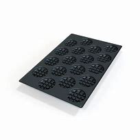 [70.451.20.0098] Sq051 - Silicone Mould N. 18 Waffel Round ?90 Mm H 24 Mm