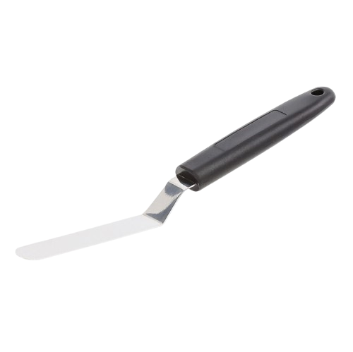 [112609] Small S/St Bent Spatula 90Mm