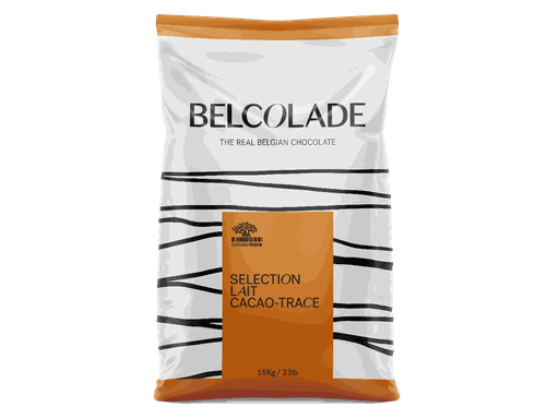 [4019580] "CT O3X5/G DROPS 15KG BAG AP GRB Belcolade Milk Chocolate, Selection, Lait Selection, Sustainable Cacao - Trace"