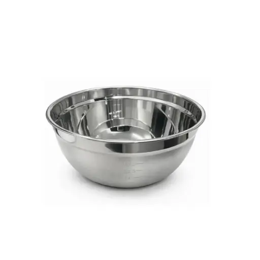 [002-26# OLD] Steel Bowl 26Cm, Rubber Bottom, Black