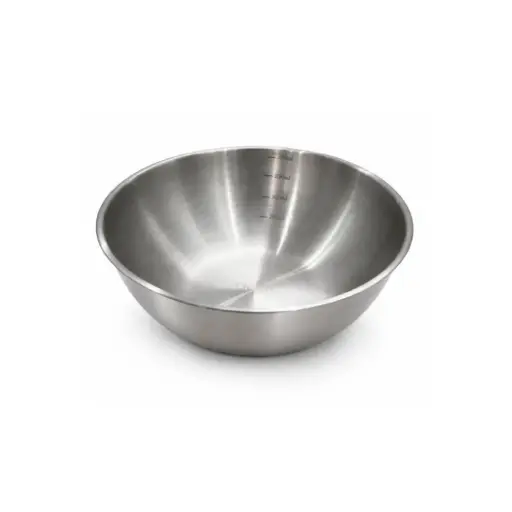 [003-22# OLD] Steel Bowl 22Cm, Rubber Bottom, Black, Sus304