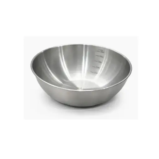 [003-28# OLD] Steel Bowl 28Cm, Rubber Bottom, Black, Sus304