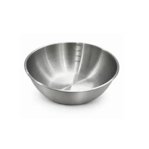 [004-22# OLD] Steel Bowl 22Cm, Plain Bottom, Sus304