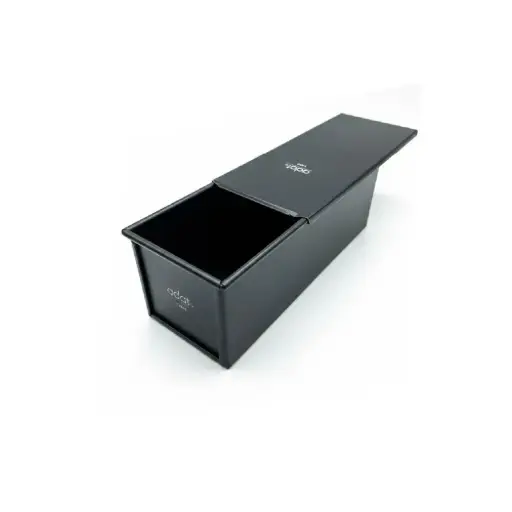 [Y 004 OLD] Bread Pan 270*100*100Mm, 1.0Mm Al.Alloy, Silicone Inside+ Black Painted Outside
