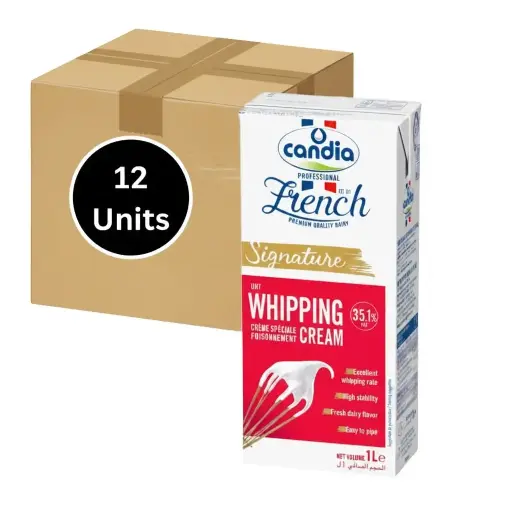 [792900] 35.1% Fat UHT Whipping Cream 1Lx12 Candia Professional (270 D)